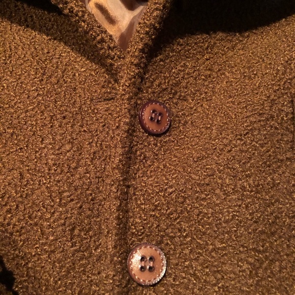 NWOT Italian Bouclé Wool Crop Pea Coat | Chepé - Picture 3 of 4